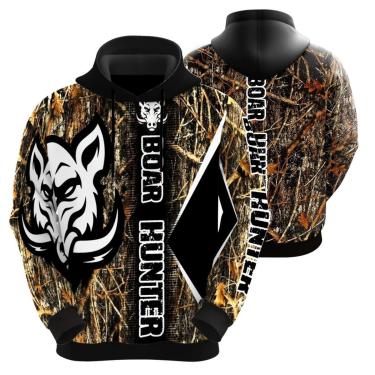 Imagem de Blusa Moletom Sublimação Blusão Full Print com Capuz Javali Novidade-Unissex