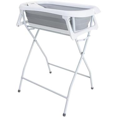Imagem de Banheira para Bebê Flex com Suporte cor cinza Kiddo