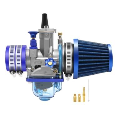 Imagem de Kit de carburador P-W-K de 24 mm com coletor de admissão de filtro de ar, jatos de carburador universal, adequado para 2t/4t Dirt Pit Bike Motocross Motocross Scooter ATV Quad Go Kart