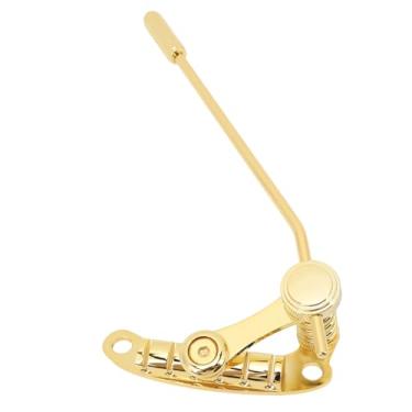 Imagem de Guitarra Vibrato Tailpiece Guitarra Elétrica Ponte Parar Barra Arremate Tune o Matic Rolo Sela Ponte Peça de Substituição (Ouro)