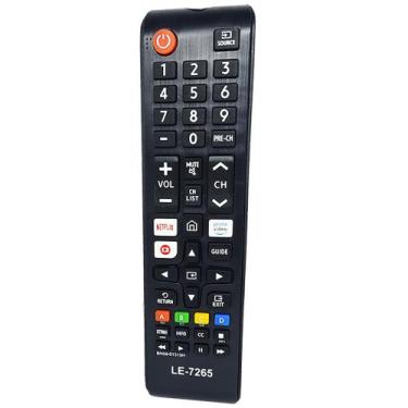 Imagem de Controle remoto para tv samsung led 4k netflix prime video globoplay s