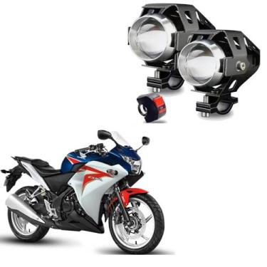 Imagem de Kit Led Farol Milha Moto Honda CBR 250R 2012 2013 U5 - SeriesU