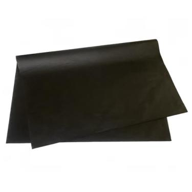 Imagem de Papel de Seda Preto AC 146 50x70 cm Pacote C/100 Unidades - Para Embalagens, Forminhas e Artesanto