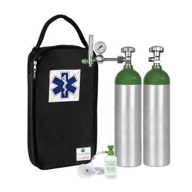 Imagem de Kit Oxigênio 3L 2 Cilindros Bolsa Preta - Corcenter