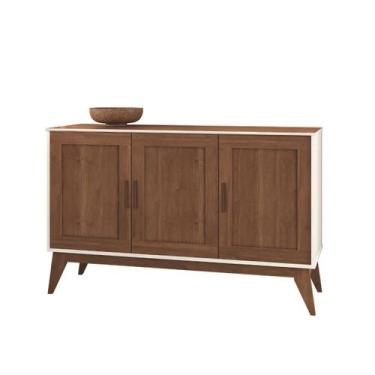 Imagem de Buffet Aparador Organizador Sierra 3 Portas 130cm - Edn, Nogueira