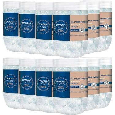Imagem de 12UN Gel D'agua Fixador Para Uso Diário 750G D'agua Natural - D'Água N