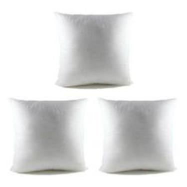 Imagem de 3 Enchimentos Refil Almofada 50x50 Silicone Super Macio - THAIS ENXOVA
