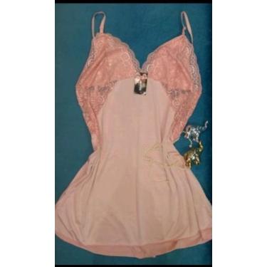 Imagem de Camisola Plus Size Com Renda Conforto e Beleza Extra Grande - Impresio