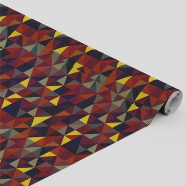 Imagem de Tecido Oxford Estampado Escandinavo Triangulos Vermelho - 1,40m - Core