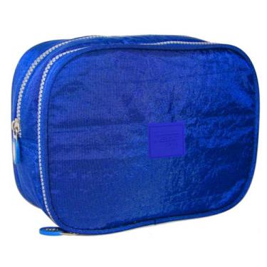 Imagem de Estojo Escolar 2 Divisórias Nylon Retangular Yepp MB13033-E, Azul Roya