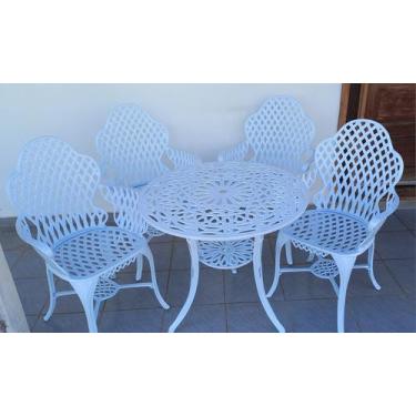 Imagem de Conjunto de Mesa Para Jardim Copacabana em Alumínio Fundido Unifer Móv