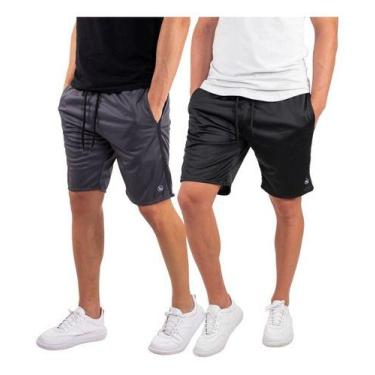 Imagem de Kit 2 Short Bermuda Masculina Esporte Helanca Academia Treino  - KS, P
