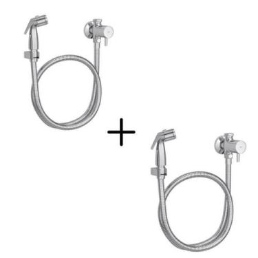 Imagem de Kit 2 Duchas Higiênica Com Registro E Derivação Link - Deca - DECA MET