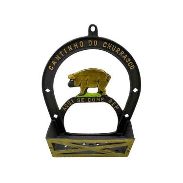 Imagem de Suporte Porta Tempero e Condimentos Alumínio Fundido Porco - Gaspar