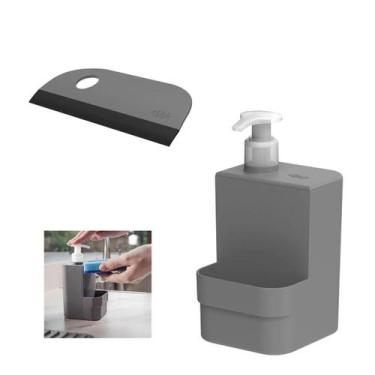 Imagem de Kit Porta Detergente Dispenser Dosador Rodo Rodinho De Pia - OU, Chumb