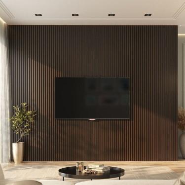 Imagem de Painel Ripado de Pvc 4 Barra de 2,70m X 0,15cm Venda em 1,62m² Mogno