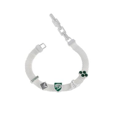 Imagem de Alex and Ani AS839924SS: Harry Potter, Pulseira ajustável de malha Sonserina, SS, One Size, Latão, Sem pedras preciosas