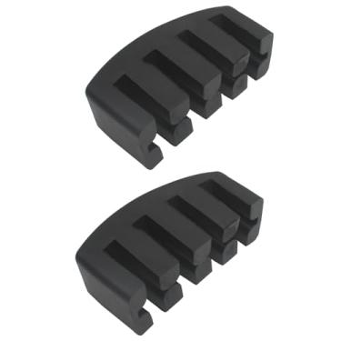 Imagem de OZXNO Redutor de volume de violoncelo silencioso, borracha silenciosa, 2 peças (preto)