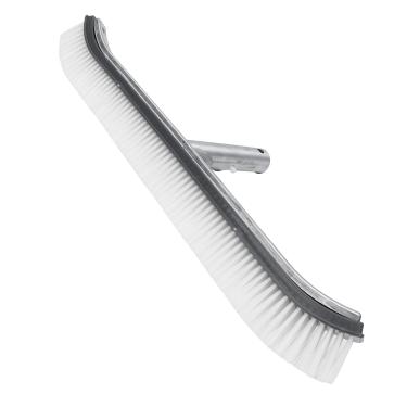 Imagem de Escova de Piscina Com Cabo de Alumínio de 18 -ferramenta Cinza de Limpeza de Piscina para Fácil Manutenção - Acessórios Duráveis ​​de Limpeza de Piscina