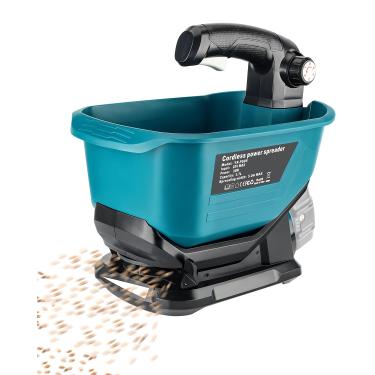 Imagem de Adisipsoarin Espalhador de sementes para bateria Makita 18V, espalhador de fertilizante portátil para gramados, disponível o ano todo, sementes de grama, fertilizantes, sal-gema e derretimento de gelo