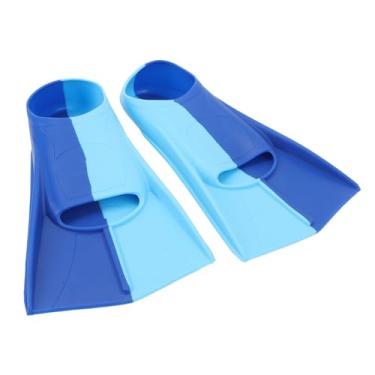 Imagem de Nadadeiras de Natação Azul Silicone Anti Deslizamento Nadadeiras de Treinamento de Natação Barbatanas de Mergulho Adequadas para Mergulho e Treinamento (XL)