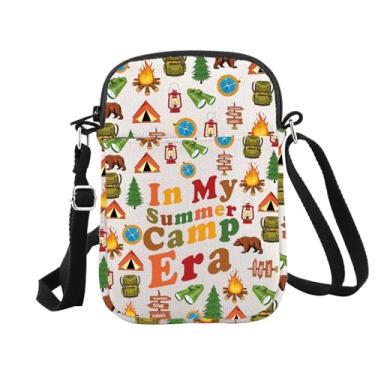 Imagem de WCGXKO Bolsa tiracolo Summer Scout Gift In My Summer Camp Era, presente de viagem de acampamento (Summer Camp Cr), Summer Camp Cr