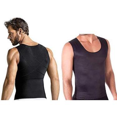 Imagem de KIT 5 Cintas Masculina Postural Barriga Redutor Bodyshaper Slim Fitnes