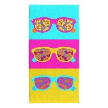 Imagem de Toalha De Praia Banho Piscina Aveludada 140x70cm Várias Estampas - Roz