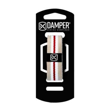 Imagem de Abafador De Cordas P/ Guitarra Baixo Violão Damper Listrado Cinza Bran