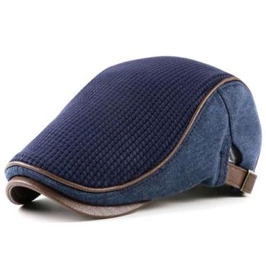 Imagem de Boné jornaleiro de Lã Masculino Ajustavel Moda Boina Casual - xthree, 
