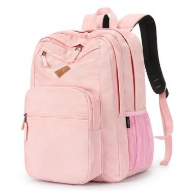 Imagem de Mochila ZORFIN 26L Resistente à Água - Ideal para Universidade (Rosa)