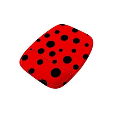 Imagem de Mouse Pad Ergonomico Fundo Joaninha Bolinhas