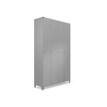 Imagem de Roupeiro De Aço 4 Portas Inteiriças - MOVEIS VITORINO