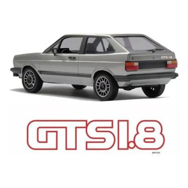 Imagem de Adesivo Emblema Gts 1.8 Traseira Gol 1987/1990 Vermelho - Resitank