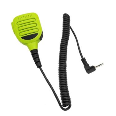 Imagem de HELETUL Microfone de ombro 1 pino de 2,5 mm Ptt Microfone de lapela para Motorola Talkabout Radio Extreme t475 t470 Series t600 t605 t800 472 Walkie Talkies (IP65 à prova d'água) (verde)