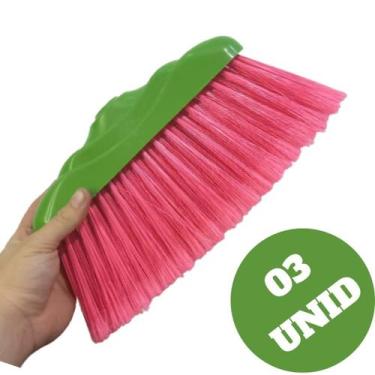 Imagem de Kit 03 Vassoura Soberana Multiuso NYLON Resistente Qualidade