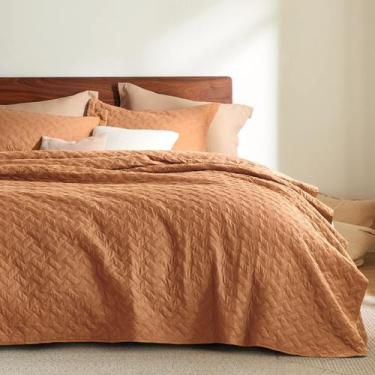 Imagem de Edredão Bedsure Queen Size Hazel Brown Leve All Seasons