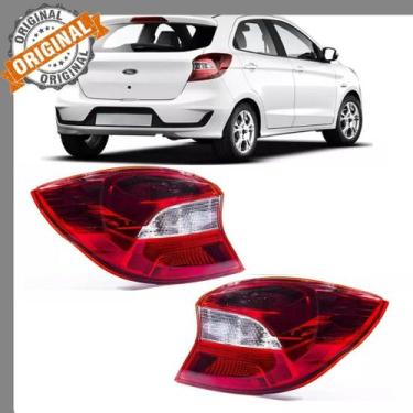 Imagem de Kit Par Lanterna Traseira Ford Ka Hatch Bicolor Nova 2019 2020 2021 - 