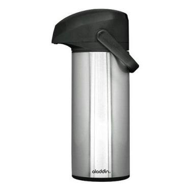 Imagem de Garrafa Térmica Aladdim 1 Litro Aço Inox Massima - Aladdin, 1L, Prata 