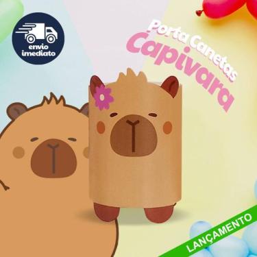 Imagem de Porta Lápis e Canetas Capivara - Organizador Multiuso Criativo - Gegut