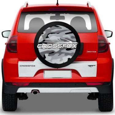 Imagem de Capa Estepe Crossfox Camuflada Aro 13 A16 Com Cabo De Aço E Cadeado - 