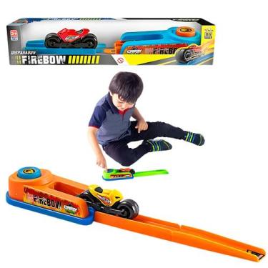 Imagem de Pista Disparador Lançador De Motos Brinquedo Meninos FireBow - Bs Toys
