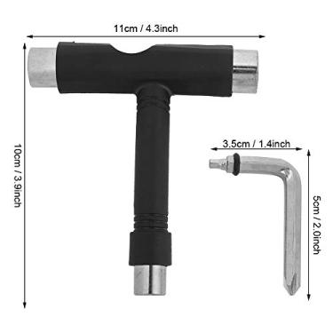 Imagem de Thape de Forma T e Ferramenta de Skate Spanner Spraping, Chave de Fenda Portátil para Montagem Com Materiais de Aço e Plástico, Leve e Resistente para Usar