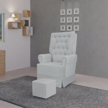 Imagem de Poltrona Amamentação com Balanço Eloa Cinza