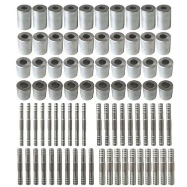 Imagem de Kit Caneca E Emenda 6mm 8mm 10mm 12mm Alumínio 80 Unidades - LETÍCIA A