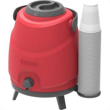 Imagem de Botijao Termico Com Torneira Soprano 09L Vermelho 09000.0017.17 - SOPR