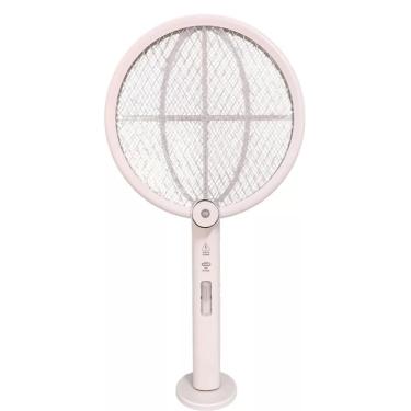 Imagem de Raquete Elétrica Mata Mosquito 2 Em 1 COM Luz UV e Cabo USB Dobrável Recarregável Lâmpada