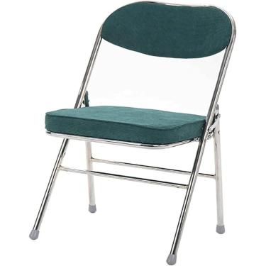 Imagem de Cadeira De Escritório Cadeira De Mesa Estofada Cadeira Dobrável Com Tecido De Veludo Cotelê Assento De Jantar Acolchoado Para Cozinha Quarto Escritório Reunião Cadeira De Evento, Si, Grey Wolf