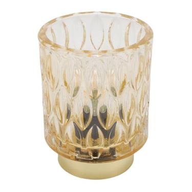 Imagem de Lâmpada de Mesa Operada por Bateria, Timer Automático e Design Sem Fio, Luz de Acento de Vidro de 24 Onças Com âmbar Liderado para Mesinhas de Cabeceira, Decoração da Sala Sem