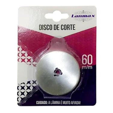 Imagem de Lâmina Disco Para Cortador Circular 60mm Lanmax - Alta Precisão e Durabilidade para Tecido, Papel, EVA e Artesanato Esta Ferramenta Prática Inclui Uma Lâmina Adicional De Reposição